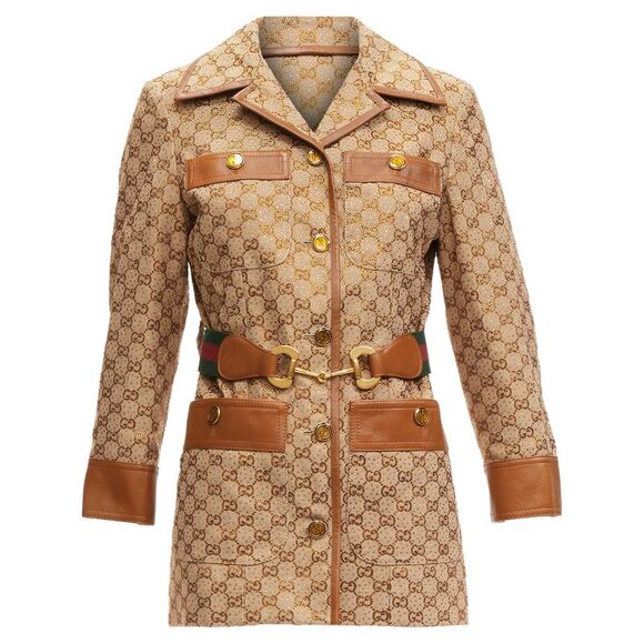 Gucci Jackets & Blazers - Gucci Canvas Crystal Horsebit Jacket